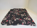 Designer Scarf 36-in Black Infinity Floral Female -- Used