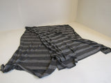 Designer Scarf 76-in Grey Striped Metallic Female -- Used