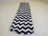 Designer Scarf 33-in Blue & Green & White Chevron Infinity Cotton Female -- Used