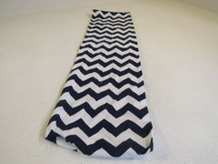 Designer Scarf 33-in Blue & Green & White Chevron Infinity Cotton Female -- Used