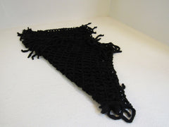 Designer Scarf 28-in Black Infinity Acrylic Female -- Used