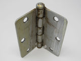 Standard Door Hinge 3-1/2-in Satin Nickel 3 Holes Rounded Corners -- Used