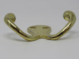 Designer Double Towel Robe Hook Polished Brass -- Used