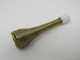 Designer Spring Door Stop 3-in Flexible Polished Brass -- Used