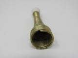 Designer Spring Door Stop 3-in Flexible Polished Brass -- Used