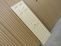 Left Side Bifold Closet Door 78-in x 24-in Dark Beige Masonite