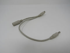 Standard PS2 Male Female Splitter to DC Adapter 12 Inches -- Used