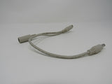 Standard PS2 Male Female Splitter to DC Adapter 12 Inches -- Used