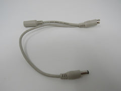 Standard PS2 Male Female Splitter to DC Adapter 12 Inches -- Used