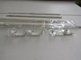Allen+Roth 1-in Adjustable Drapery Rod Set White Brushed Pewter