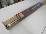 Allen+Roth 1-in Adjustable Drapery Rod Set White Brushed Pewter