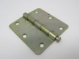 Stanley Door Hinge 3-1/2-in 3 Holes Rounded Corners -- Used