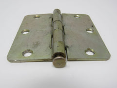 Stanley Door Hinge 3-1/2-in 3 Holes Rounded Corners -- Used