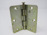 Stanley Door Hinge 3-1/2-in 3 Holes Rounded Corners -- Used