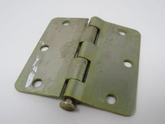 Stanley Door Hinge 3-1/2-in 3 Holes Rounded Corners -- Used