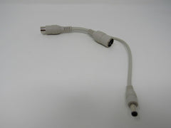 Standard 5 Pin DIN 180 Degree to Power Adapter Cable 10 Inches -- Used