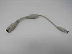 Standard 5 Pin DIN 180 Degree to Power Adapter Cable 10 Inches -- Used