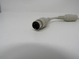 Standard 5 Pin DIN 180 Degree to Power Adapter Cable 10 Inches -- Used