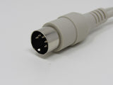 Standard 5 Pin DIN 180 Degree to Power Adapter Cable 10 Inches -- Used