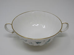 Royal Doulton Vintage Waverley 4 1/2 in Footed Cream Soup Bowl Pattern H.4963 -- Used