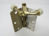 Standard Set Hinge Pin Door Stop And Door Hinge 3-1/2-in 3 Holes Rounded Corners -- Used