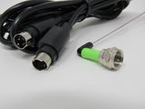 Standard 4 Pin DIN 216 Degree Cable Male 5.5ft RG6 Antenna -- New