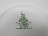 Royal Doulton Vintage Waverley 6 in Saucer Pattern H.4963 Green & Gray Flowers -- Used