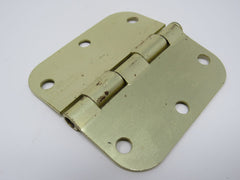 Standard Door Hinge 3-1/2-in 5/8-Radius 3 Holes Rounded Corners -- Used