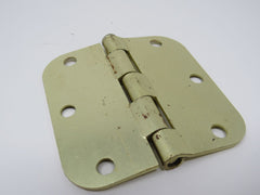 Standard Door Hinge 3-1/2-in 5/8-Radius 3 Holes Rounded Corners -- Used