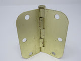 Standard Door Hinge 3-1/2-in 5/8-Radius 3 Holes Rounded Corners -- Used