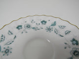 Royal Doulton Vintage Waverley 5 in Saucer Pattern H.4963 Green & Gray Flowers -- Used