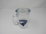 NHL Vintage Clear Beer Stein Mug Vancouver Canucks Glass -- Used