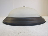 Designer Insulated Ceiling Light Fixture 15-in Oil Rubbed Bronze 1257L-ORB-AC8 -- Used