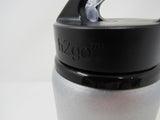 h2go Water Bottle Silver/Black Motivated Logo Stainless Steel -- Used