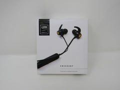 LSTN Sound Co Crescent Wireless Earbuds Black Bluetooth 4.0 3 Sizes Ear Tip -- New