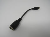 Standard PS2 Male Port to 5 Pin Female DIN AT Adapter Cable 4 Inches -- Used