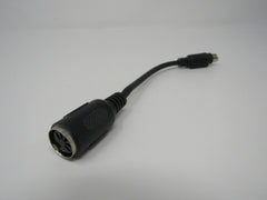 Standard PS2 Male Port to 5 Pin Female DIN AT Adapter Cable 4 Inches -- Used