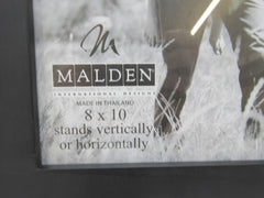 Malden International Designs Photo Frame Black 8x10 Painted Wood Finish 673-80 -- Used