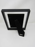 Carr Photo Frame Black/Silver 5x7 Glass Matted Painted Wood Finish 21245710T -- Used