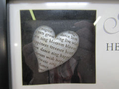 New View Photo Frame 5.5 x 3.5 Photo Frame Matted with Saying Wood -- Used