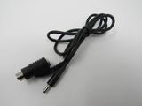 Standard PS2 6 Pin Cable with Power Adapter Tip 32 Inches Male Female -- Used