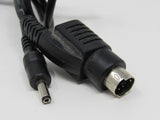 Standard PS2 6 Pin Cable with Power Adapter Tip 32 Inches Male Female -- Used