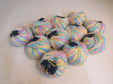 NY Yarns Parfait Yarn Multi-Color 11 Balls 43 Yards Each Acrylic -- New