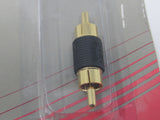 Radio Shack Phono Plug Coupler Gold Plated RCA Male to Male 274-873A -- New