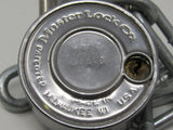 Master Lock Co 2 Combination Pad Locks With Chain Back Key Hole 81587 -- Used