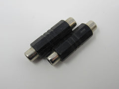 Standard Phono Plug Coupler RCA Female to Female Lot of 2 -- Used