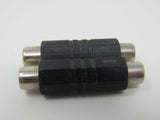 Standard Phono Plug Coupler RCA Female to Female Lot of 2 -- Used