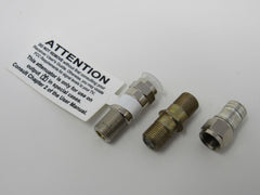 Standard Coaxial Cable Adapter Coupler Lot of 3 -- Used
