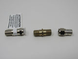 Standard Coaxial Cable Adapter Coupler Lot of 3 -- Used