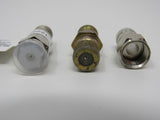 Standard Coaxial Cable Adapter Coupler Lot of 3 -- Used